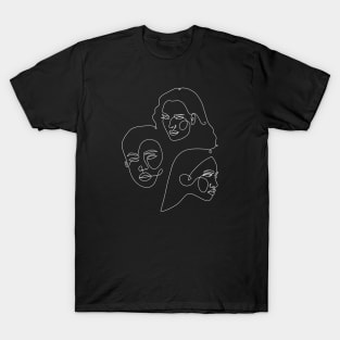 Single line portraits T-Shirt